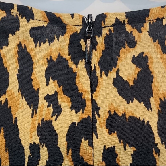 Zara Leopard Print Boho Maxi Dress Sz. Small NWT - Picture 9 of 12